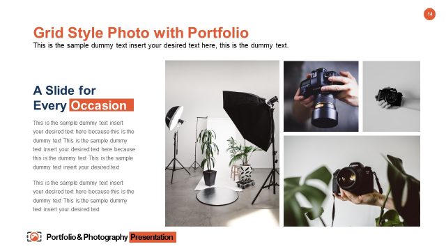 Portfolio & Photography Grid Format PowerPoint