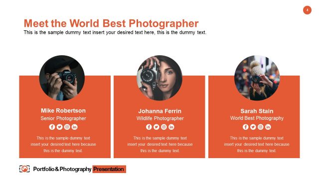 Photographers Skill Resume Template