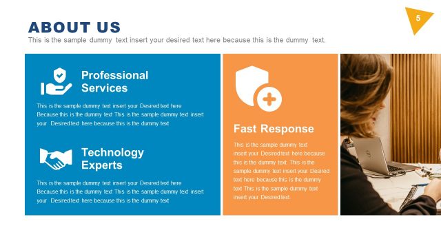 About Us Slide of Security Agency