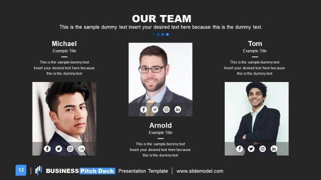 Pitch Deck PowerPoint Team Overview