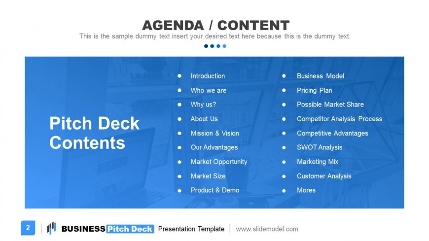 Presentation Agenda Template for Business