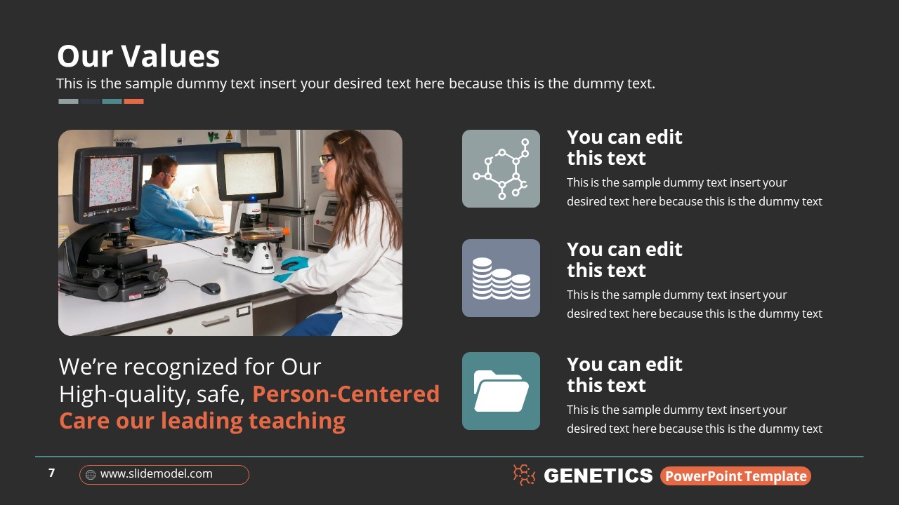 Genetics PowerPoint Template SlideModel