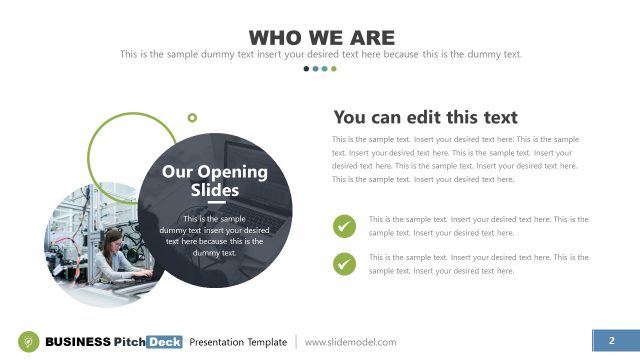 Vision Template Who We are