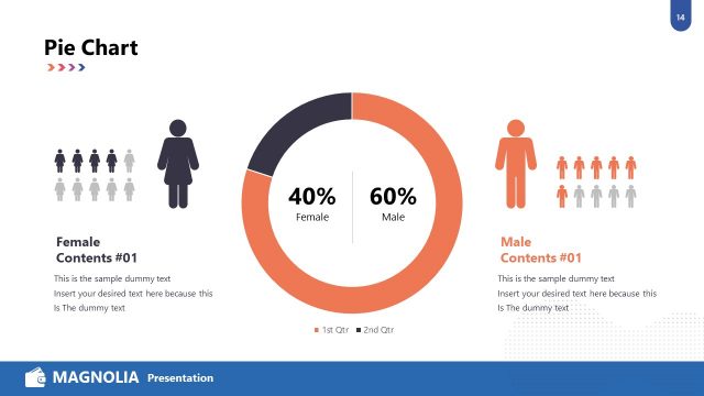 Donut Chart Data Driven Magnolia PowerPoint