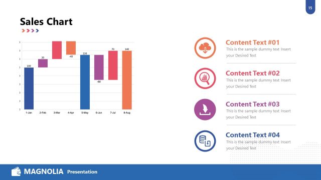 Pitch Deck Sales Chart Data PowerPoint