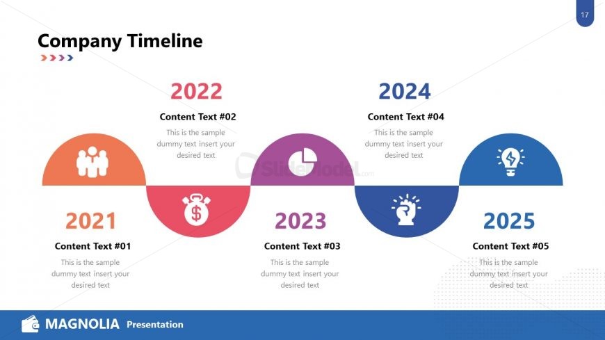 Infographic Timeline Template Design