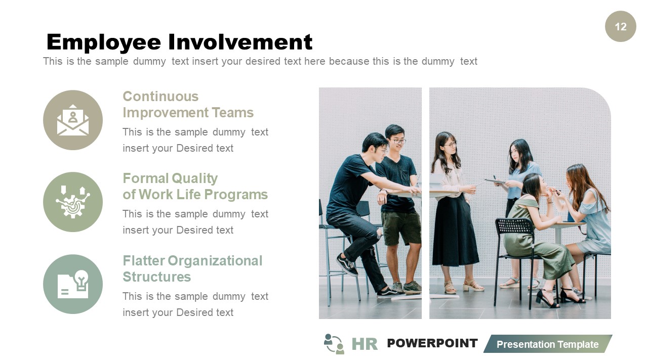 Employee Involvement Talent Development Template SlideModel