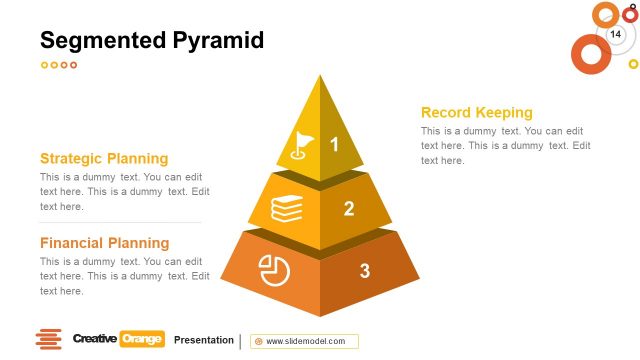 3 Level Segmented Pyramid PowerPoint
