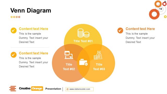 3 Steps Venn Diagram PowerPoint