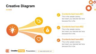 Creative Diagram Orange Template 