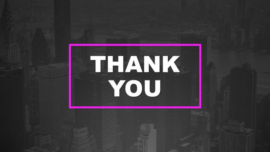 Thank You Template Creative Purple PowerPoint