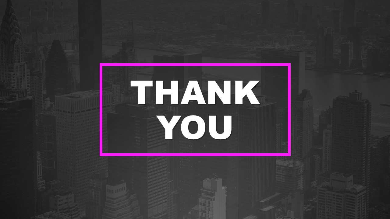 Thank You Template Creative Purple PowerPoint