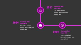 Animated Timeline Template Creative Purple PowerPoint