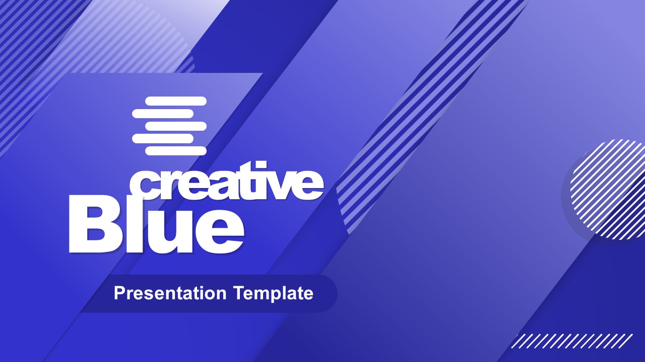 Blue Powerpoint Template
 Creative Blue PowerPoint Template SlideModel