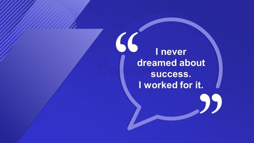 Quotes PowerPoint Business PowerPoint Blue