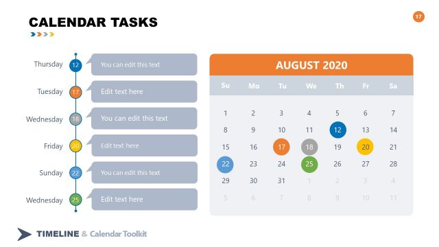 Calendar Timeline Toolkit Daily Tasks View
