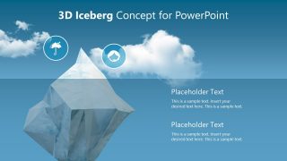Iceberg Metaphor 3D Object PowerPoint Animated
