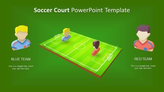 Soccer Court Template Two Teams