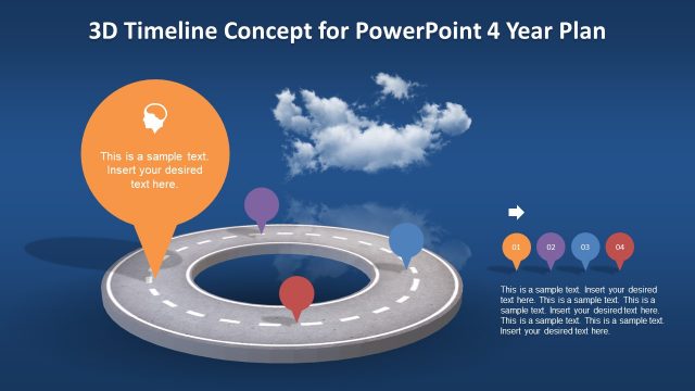 Timeline Concept Presentation in 3D