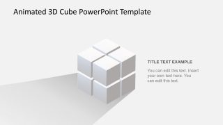 8 Cubes Set PowerPoint