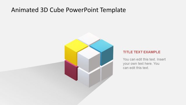 3 Color 3D Cube Presentation