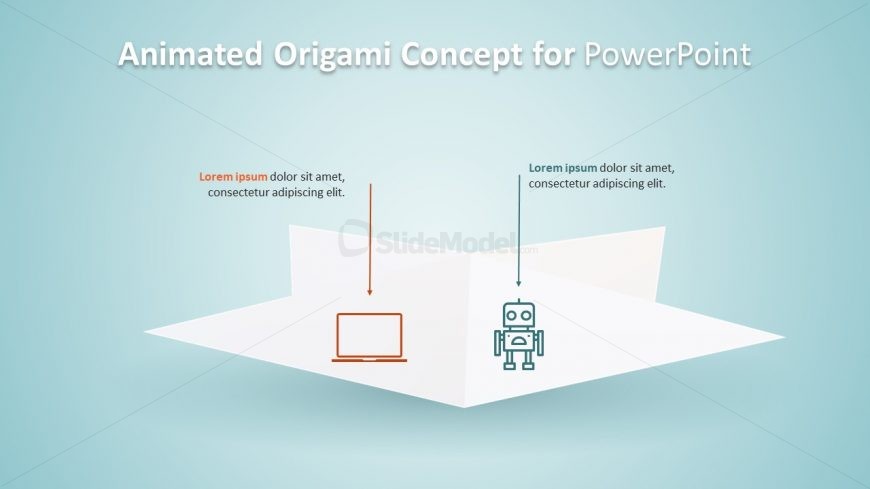 Slide Design Origami Layout