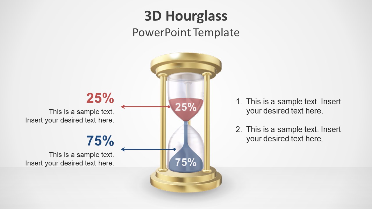 3D Template of Hourglass Slide