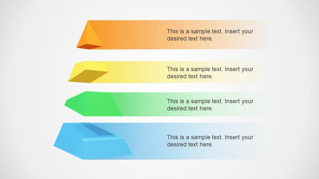 Creative 3D Objects Pyramid Concept