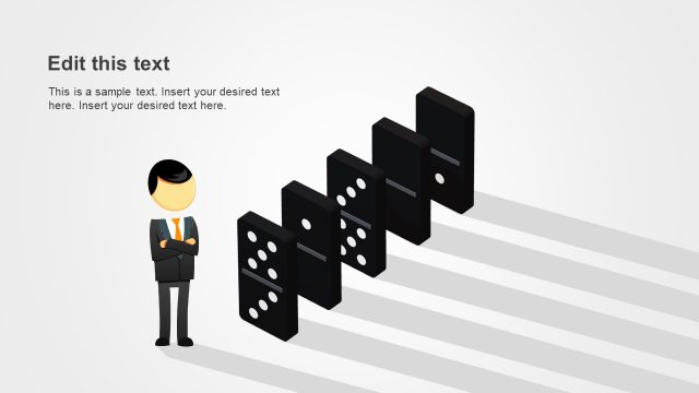 Isometric PowerPoint Domino Design
