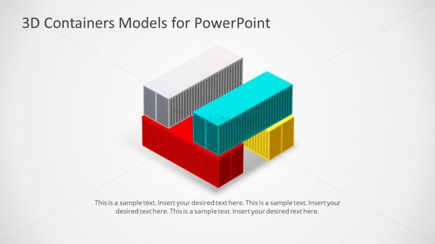 Slide of 4 Cargo Containers