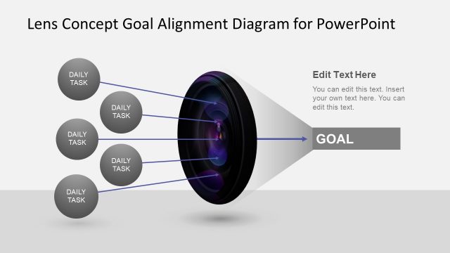 Animated Lens Concept for Goals Alignment PowerPoint Template
