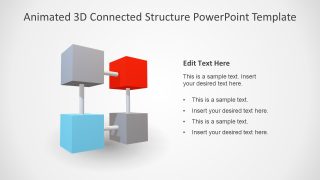 Template of 3D Cubes PPT