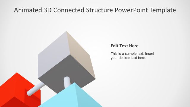 4 Items Connected Cube PPT