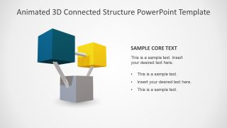 PPT 3D Template 3 Segments