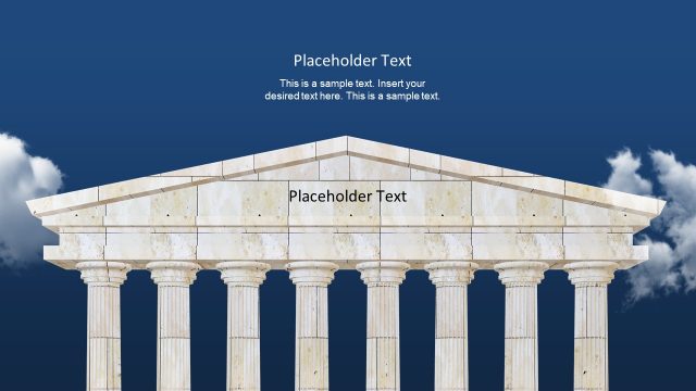 Pantheon Columns PowerPoint Template