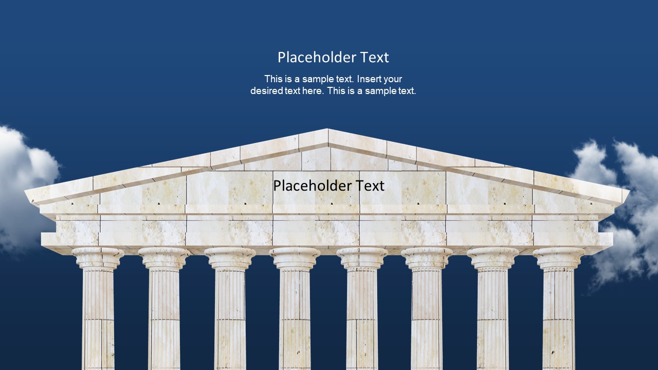 PowerPoint Diagram for Pantheon Columns