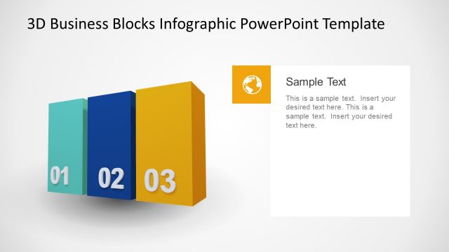 Slide of Infographic 3D Cubes