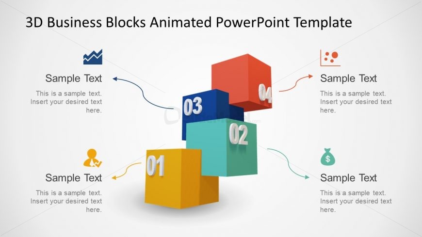 3D Block Diagram 4 Steps PPT - SlideModel
