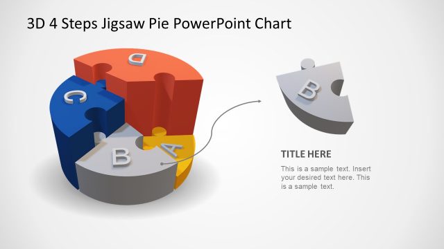 3D Pie Chart PowerPoint Step 2 Jigsaw Puzzle