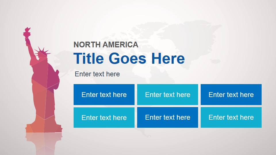 North America Slide Design Template for PowerPoint