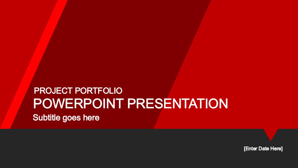 Red Background PowerPoint Template