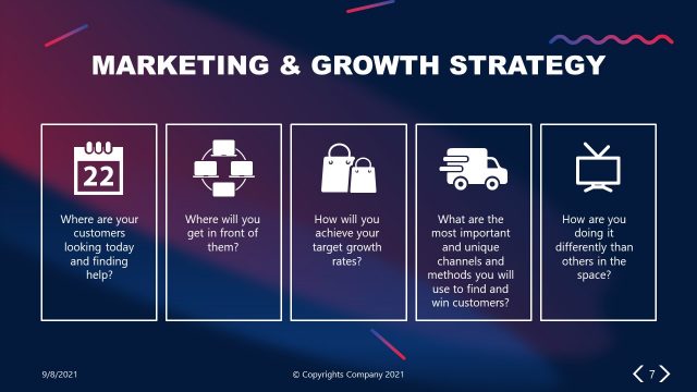 Gradient Elevator Pitch Market Strategy Template