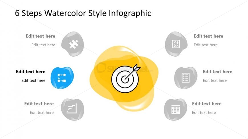 PPT Infographic Diagram Watercolor Theme Item 2
