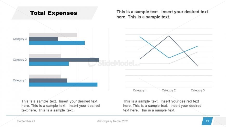 Corporate Annual Report Template of Total Expenses 