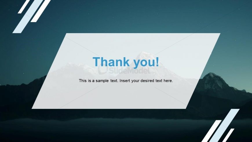 Corporate Annual Report Template of Thank You 