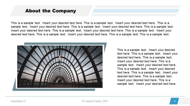 About Company Annual Report PowerPoint Slide