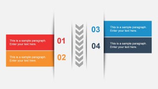 Vertical 4 Steps Slide Design for PowerPoint