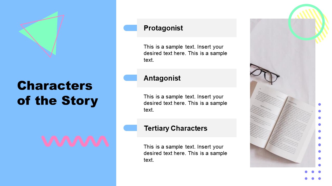 Characters Story Book Report Template - SlideModel
