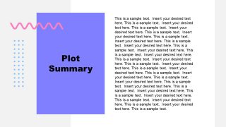 PPT Book Report Template for Plot Summary 