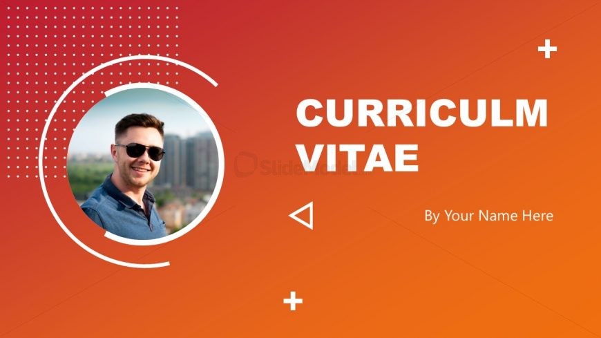 Slide of Picture Curriculum Vitae Template 